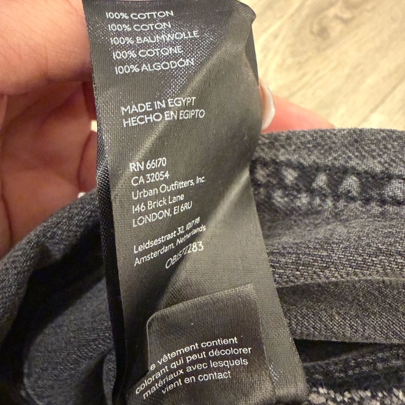 Free People We The Free Black Denim Cutoff Shorts Size 30 – High Rise - Cotton - Picture 4 of 6